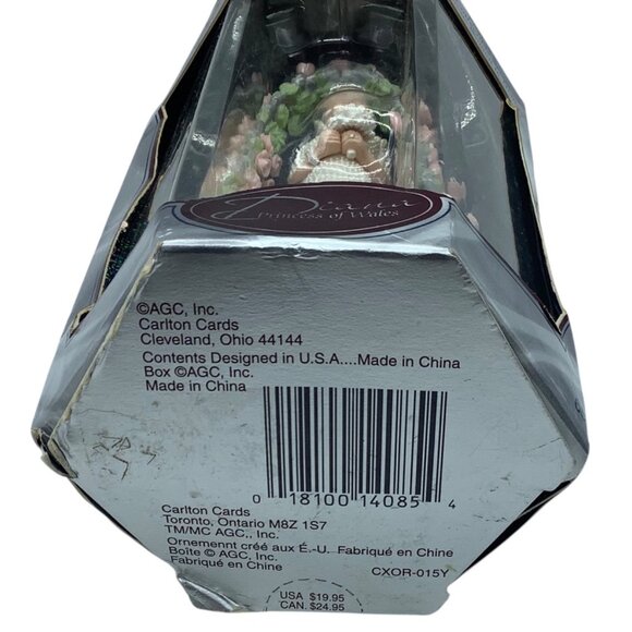 Princess Diana 10th Anniversary Heirloom Ornament Carlton Cards Boxed Wedding - Picture 4 of 7